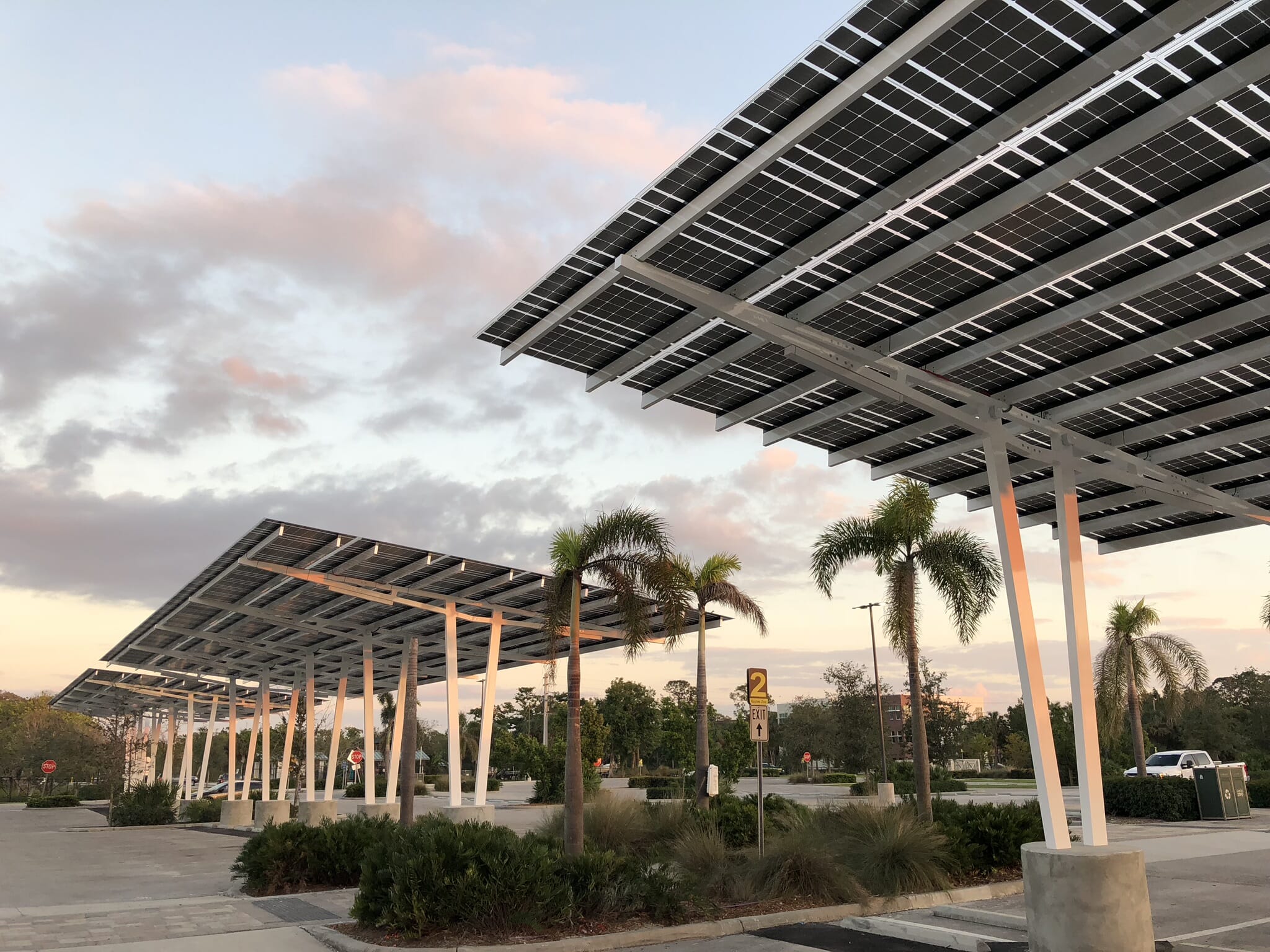 Lumos solar carport in Naples Zoo parking lot!